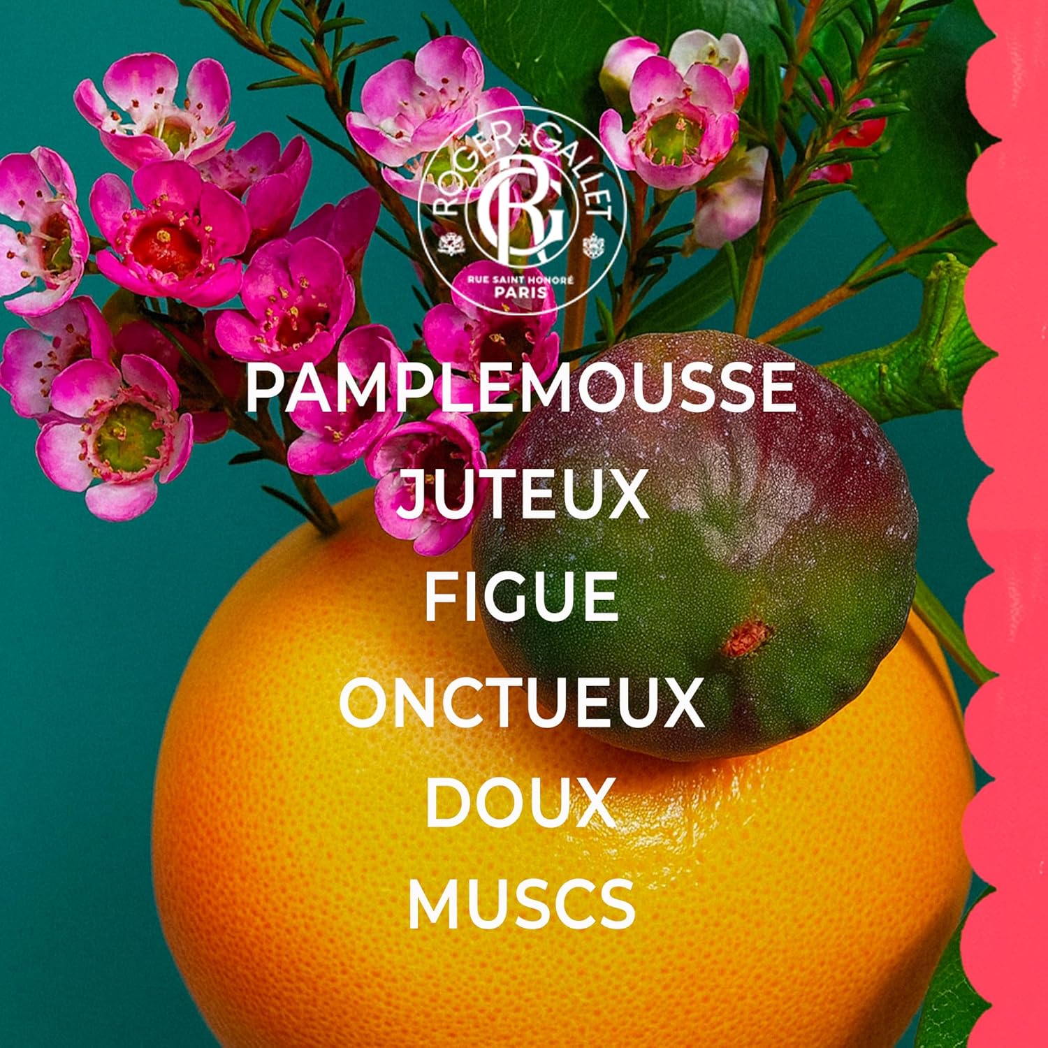 Detalle de RogerGallet Coffret Femme Fleur de Figuier et Rose – Eau de Parfum Relaxante et Parfum Solide Rose – édition Fête des Mères