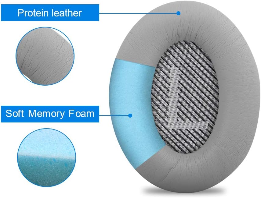 Thumbnail 3 de Link Dream Coussinets de remplacement pour Bose QC35 et QC35 II – Confort et isolation, gris