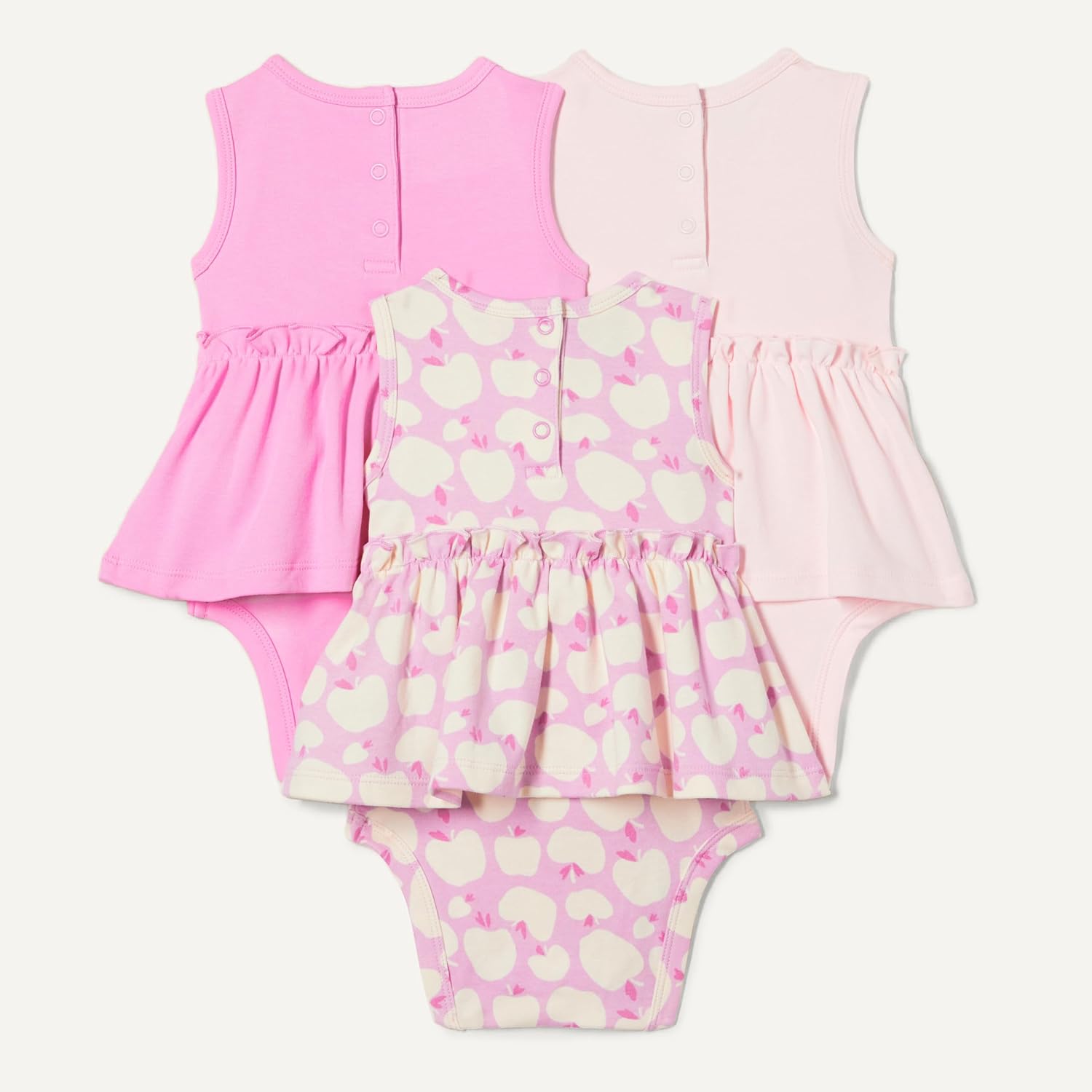 Thumbnail 1 de Amazon Essentials Baby – Mädchen Ärmellose Bodysuit-Kleider: Leichtes Baumwoll-Interlock-Design mit integrierter Bodysuit