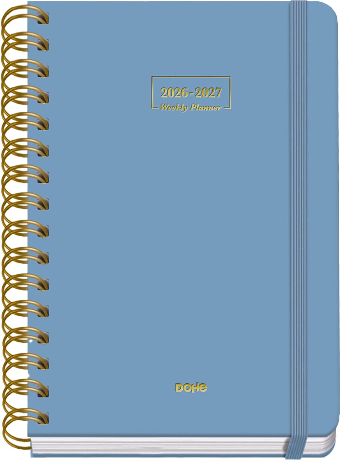 Thumbnail 6 de Dohe Agenda Escolar 2026-2027 Noir: Semana Vista A5, Uso diario para estudiantes, con espiral doble y cierre elástico