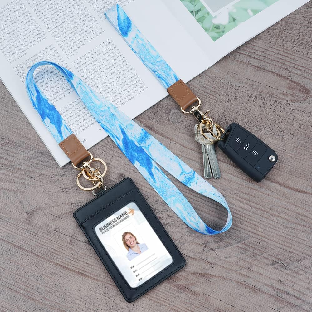 Detalle de Vicloon Cordino Laccio da Collo e da Polso (2 pz) per porta badge, chiavi e telefono