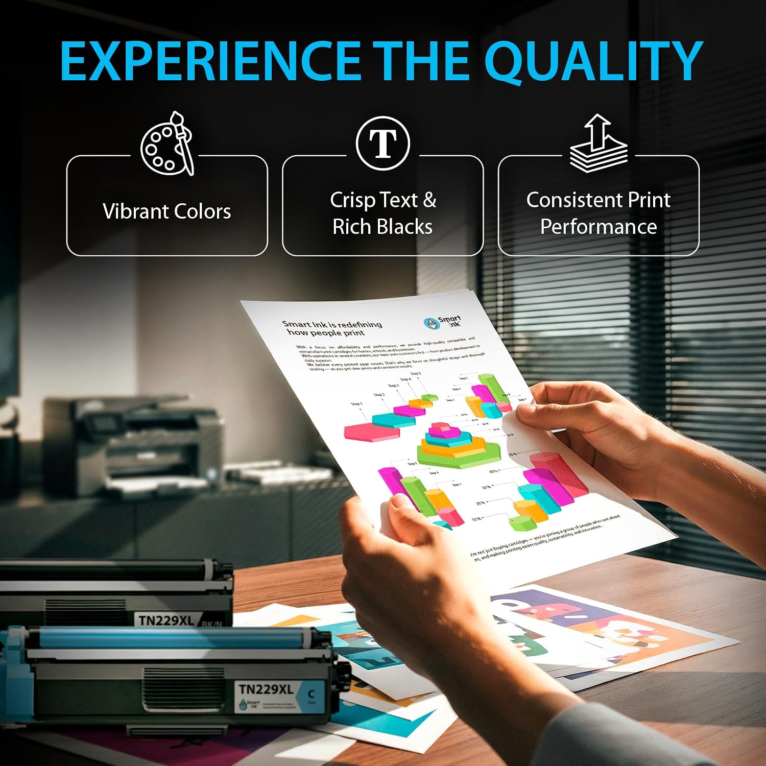 Thumbnail 6 de Smart Ink TN229XL 4Pack Compatible Toner Cartridges with Built-In Chips