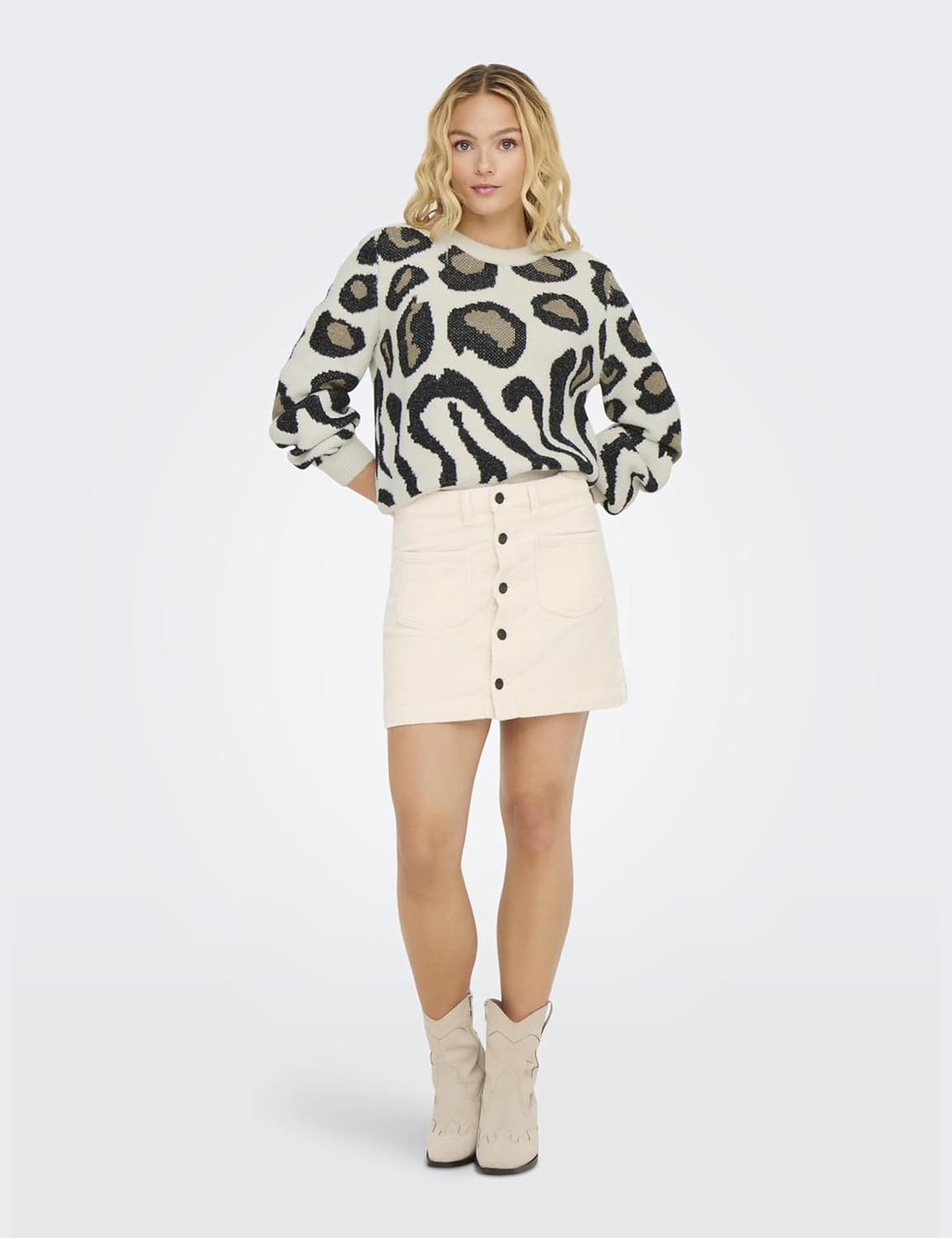 Thumbnail 1 de JDY Lorraine Animal L/S maglione lavorato a maglia da donna: sportivo, comodo e curato