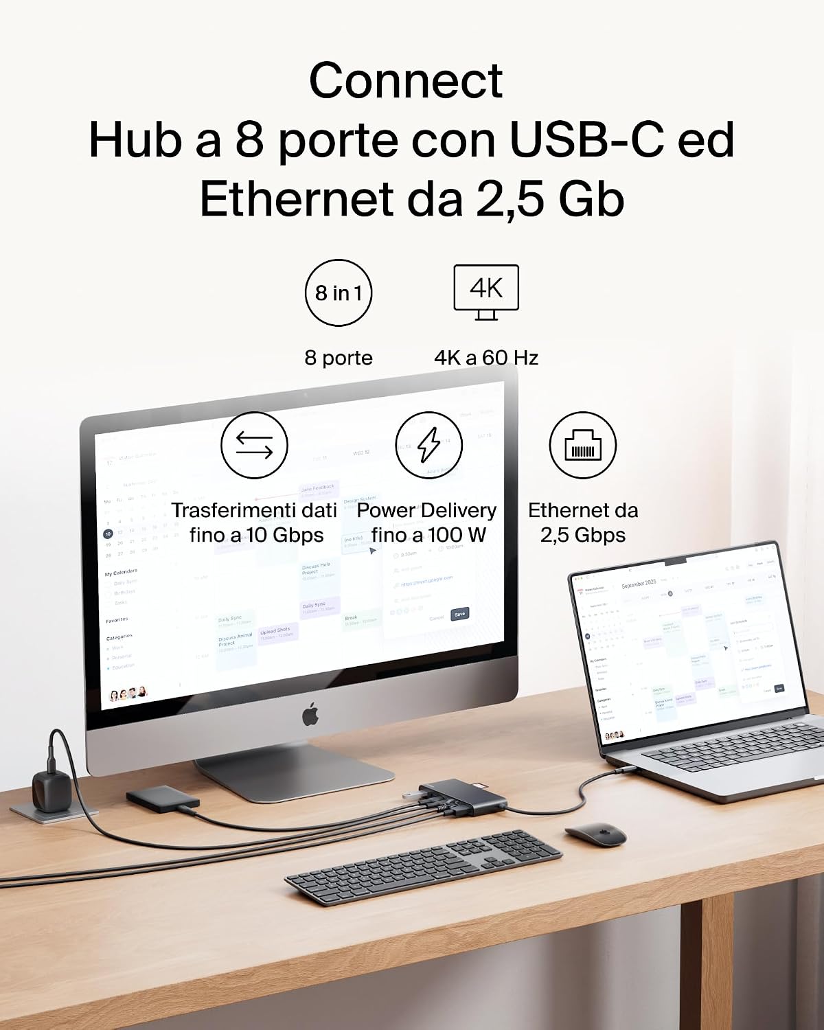 Thumbnail 1 de Belkin Connect Hub USB C 8 Porte