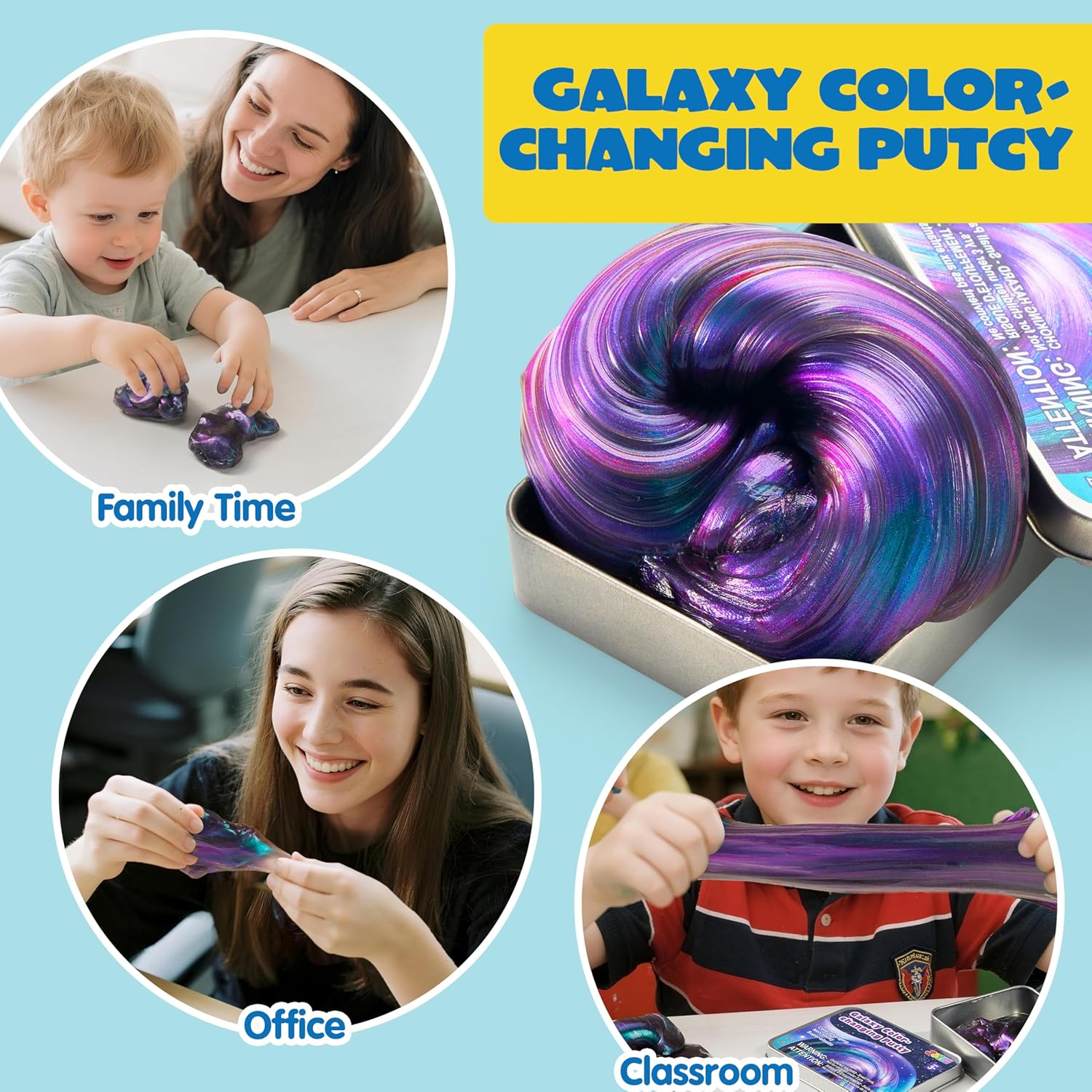 Detalle de JOYIN Galaxy Color-Changing Putty: Color-Changing Therapy Putty for Fidget and Stress Relief
