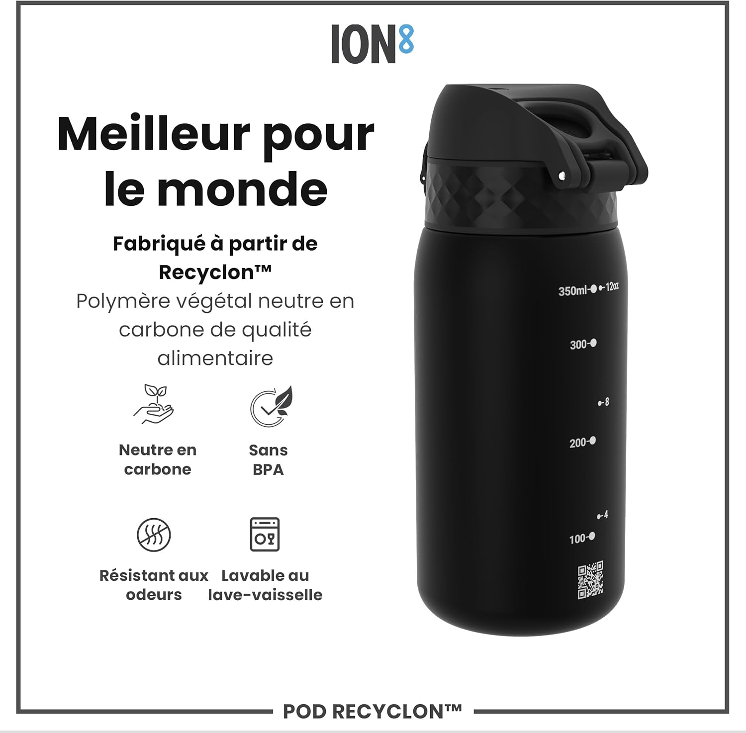 Thumbnail 4 de Ion8 Gourde Enfant 350ml – Anti-fuite, facile à ouvrir et Carbone neutre