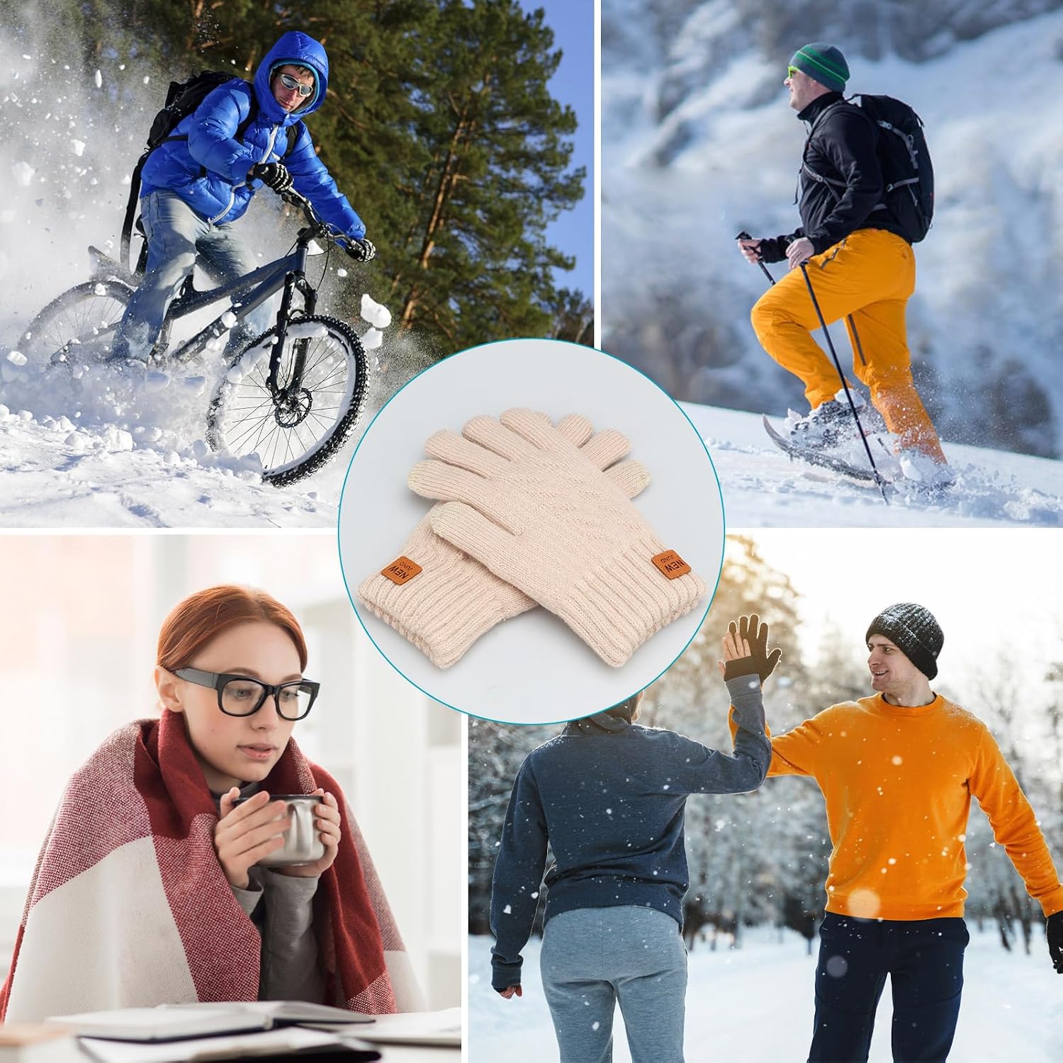 Thumbnail 5 de ytorgr Winter Thermal Gloves Touchscreen for Women