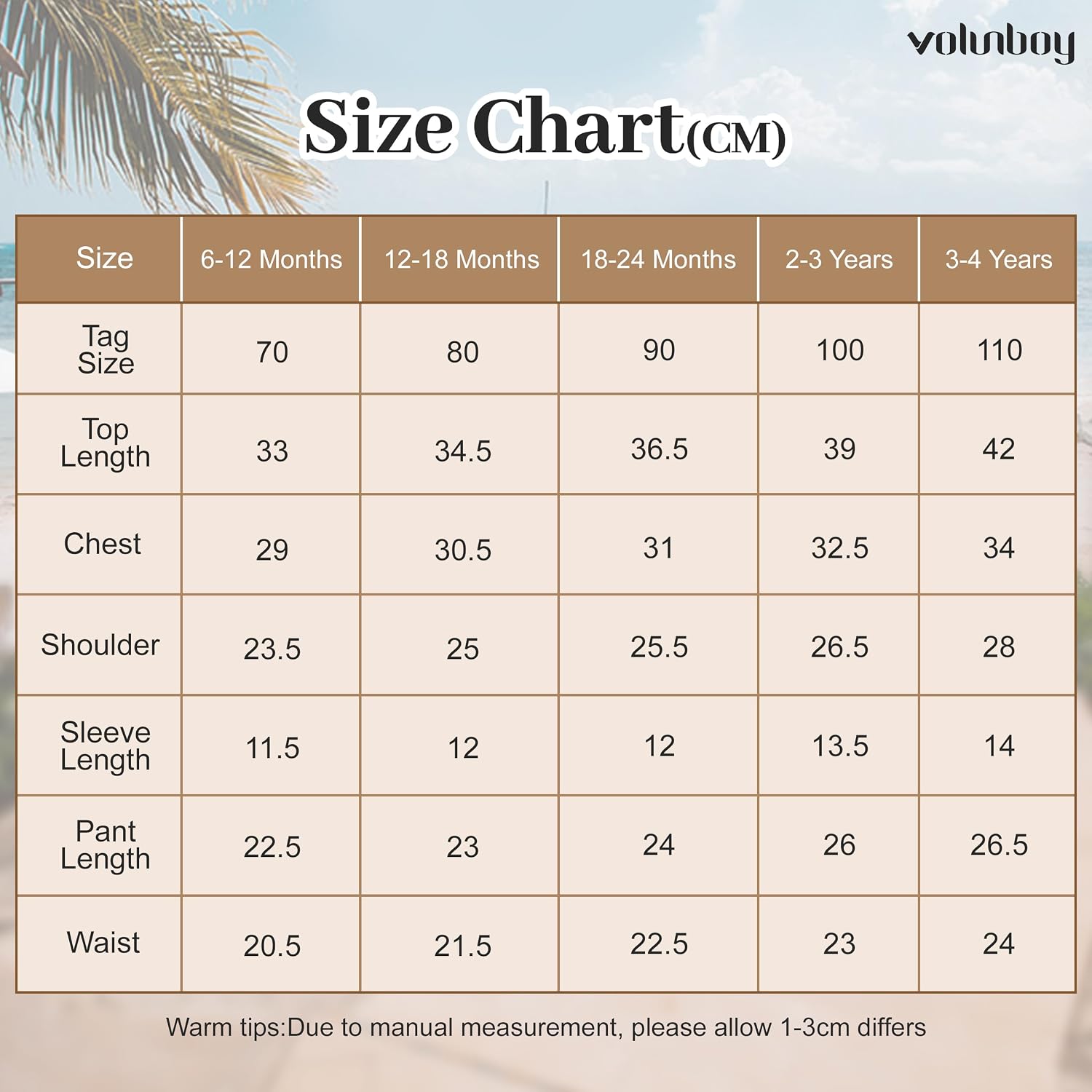 Detalle de Volunboy Baby Boys Summer Clothing Set: Cotton Linen Short Sleeve Shirt + Shorts