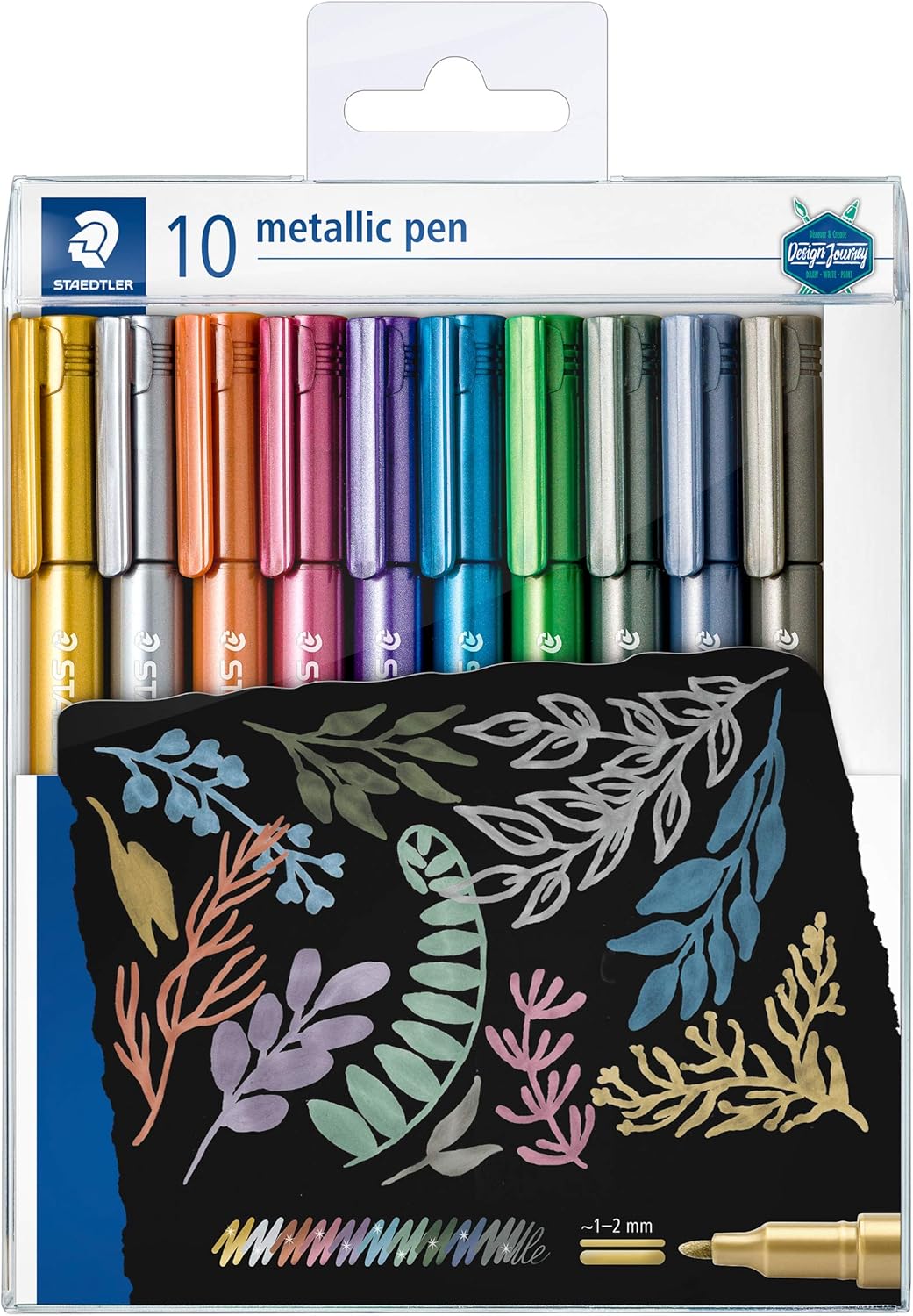 Detalle de STAEDTLER 8321 TB10 Pennarelli metallizzati – astuccio da 10 colori