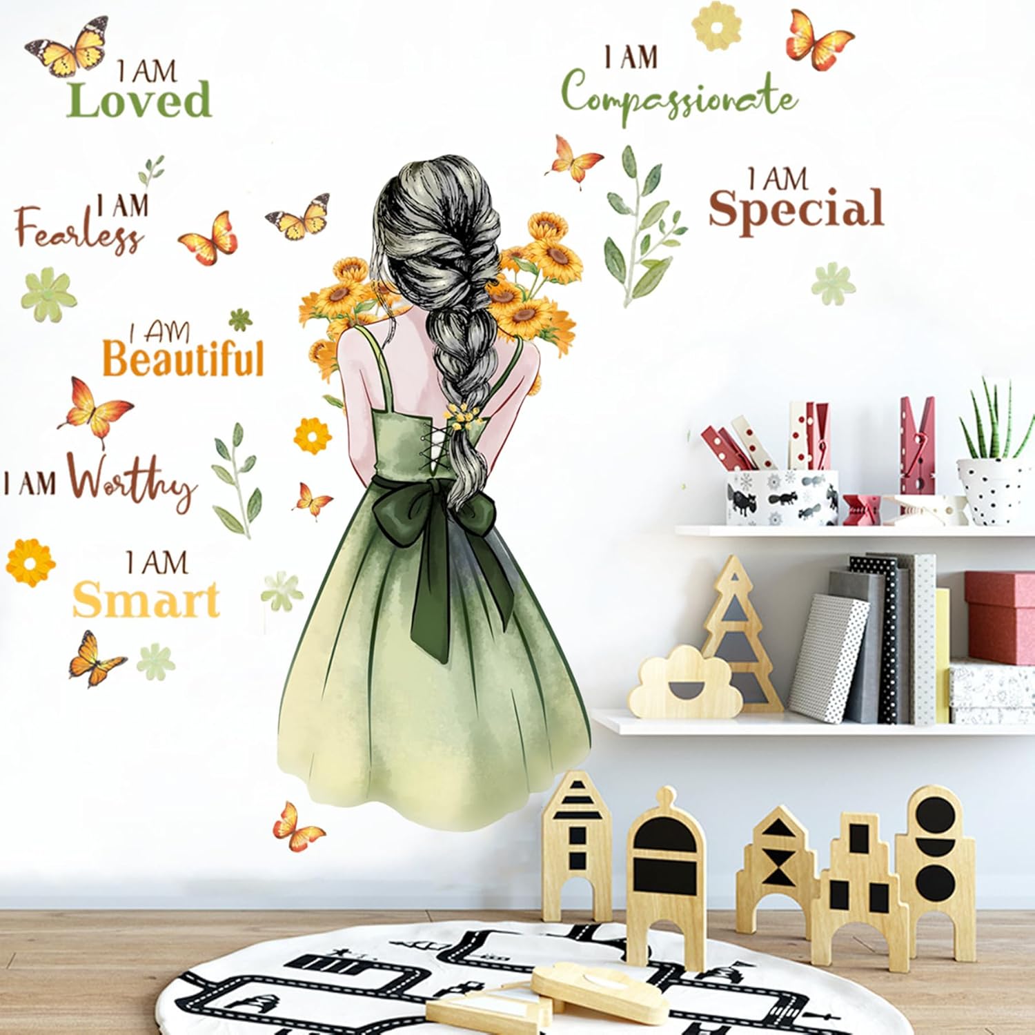 Thumbnail 4 de Purple Girl Wall Stickers 30x80 cm
