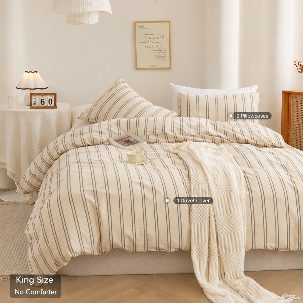Detalle 2 de ECOCOTT Duvet Cover King Size 100% Cotton Bedding