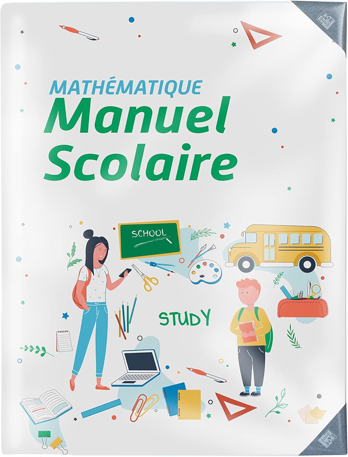 Thumbnail 4 de Oxford Couvre-Livres Transparent – Lot de 2 (40x270 cm), PVC lisse, 8/100èmes