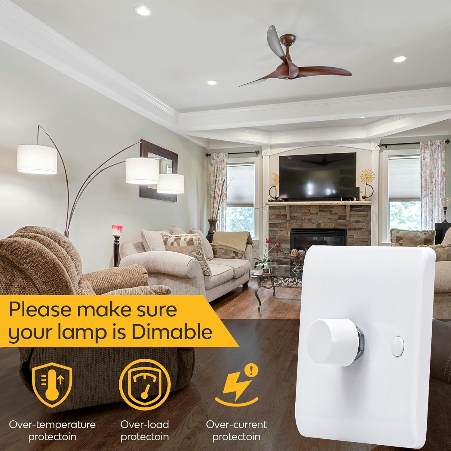 Thumbnail 3 de Universal LED dimmer switch 1 gang 3-150W