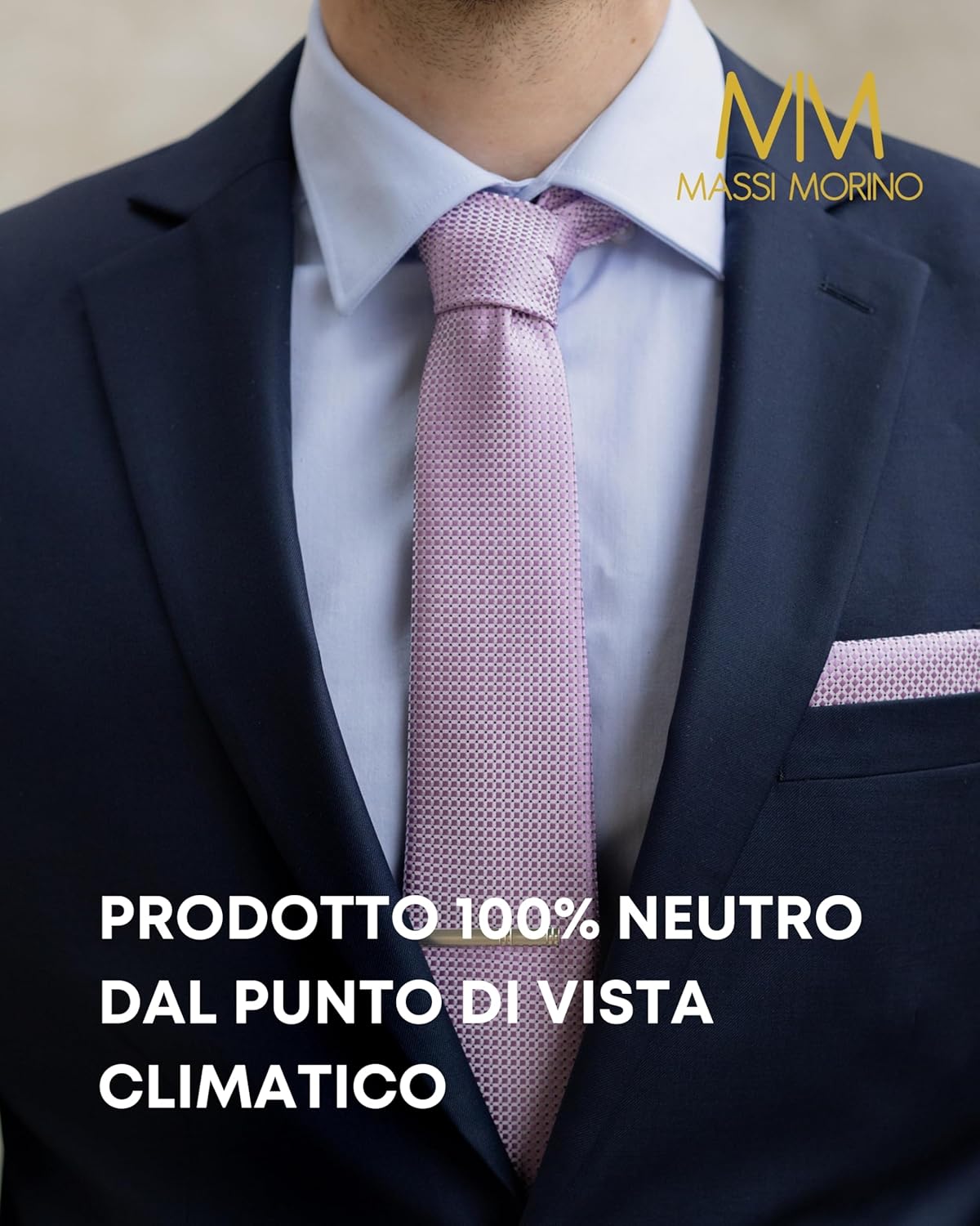 Thumbnail 5 de Massi Morino set cravatta e fazzoletto da uomo con gemelli e fermacravatta (parure regalo)