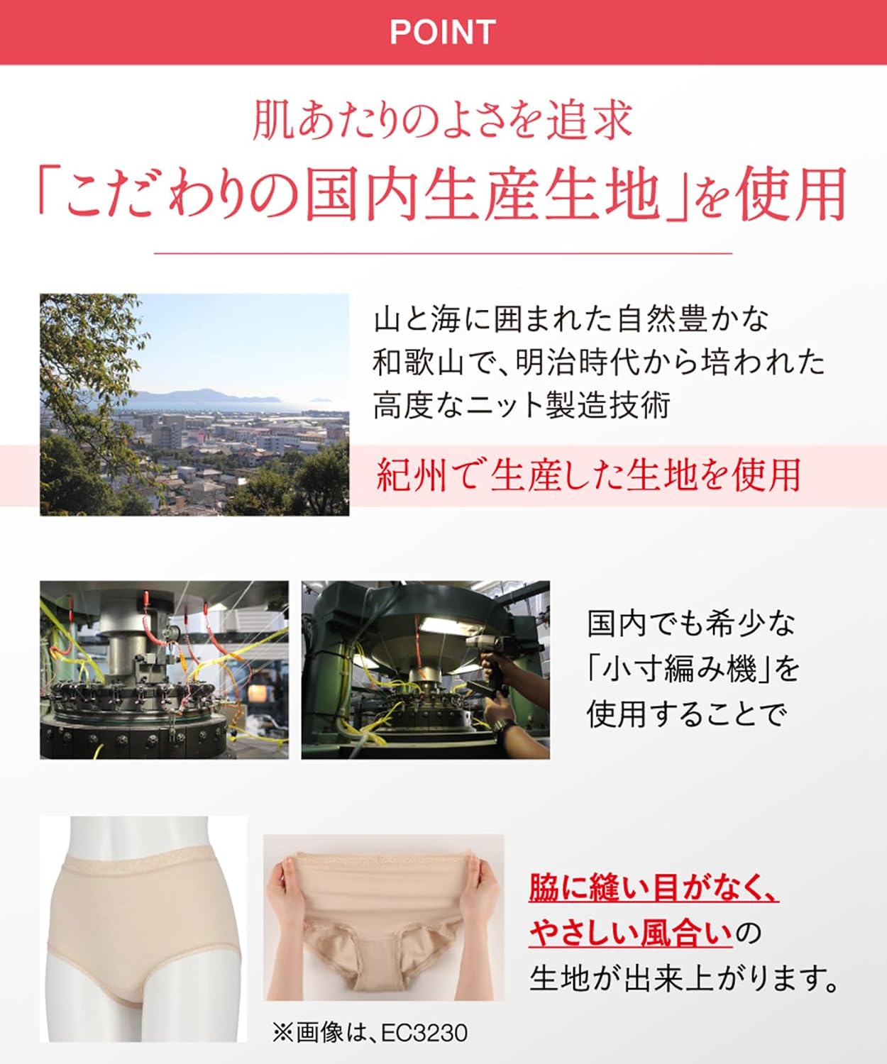 Detalle de ウイング/ワコール EC3200・EC3230 レディースショーツ 綿混・深ばき・脇縫いなし