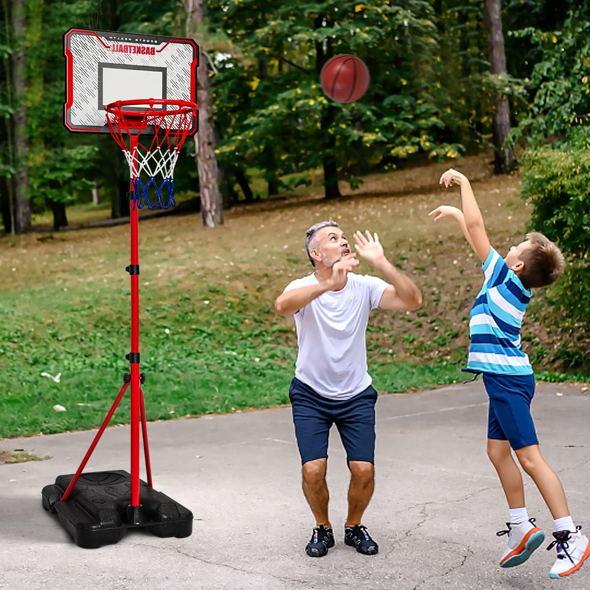 Thumbnail 6 de MELAND Kids Basketball Hoop Outdoor 104-190cm
