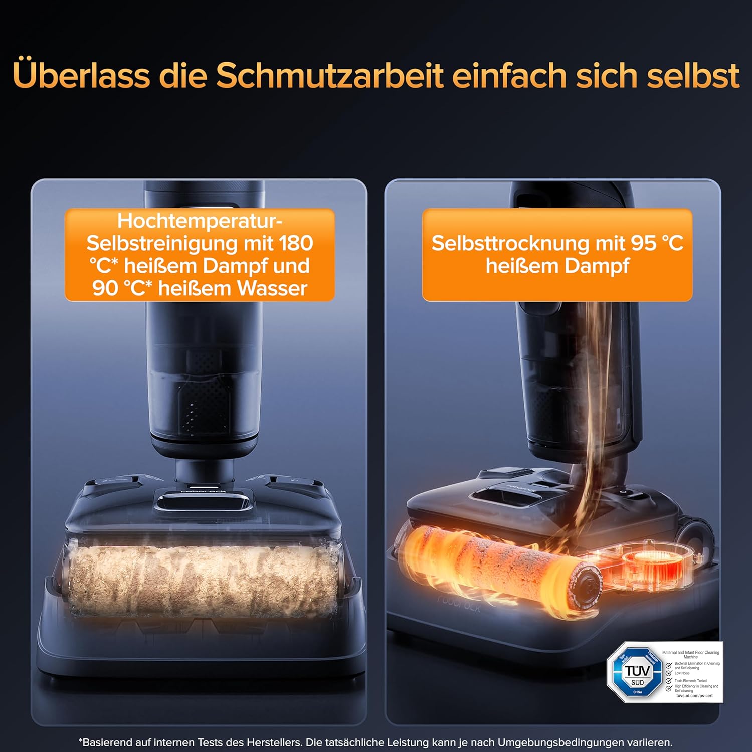 Thumbnail 5 de roborock F25 Ultra Nass-Trockenstaubsauger 180°C Dampfmopp