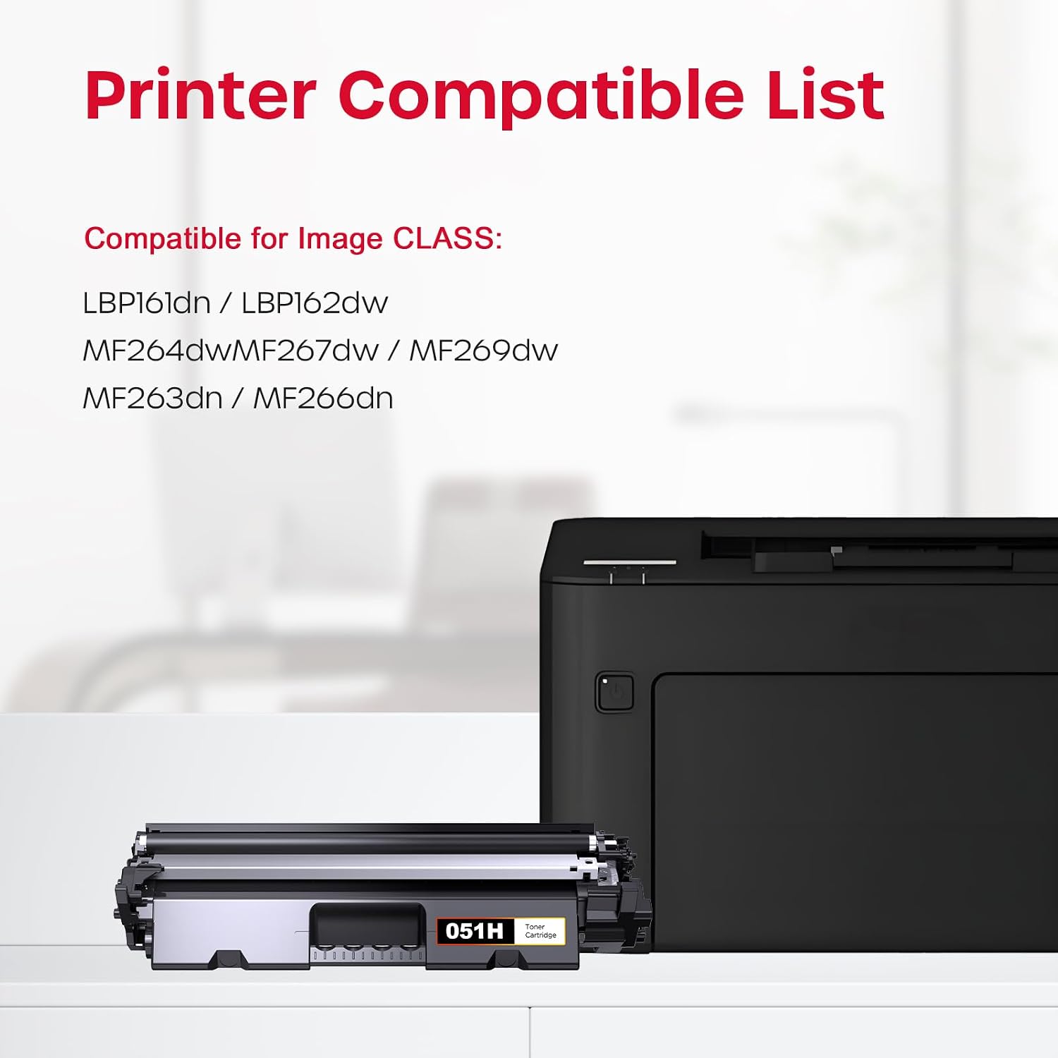Thumbnail 1 de belietop 051H Compatible Black Toner Cartridge, 2-Pack, High Yield