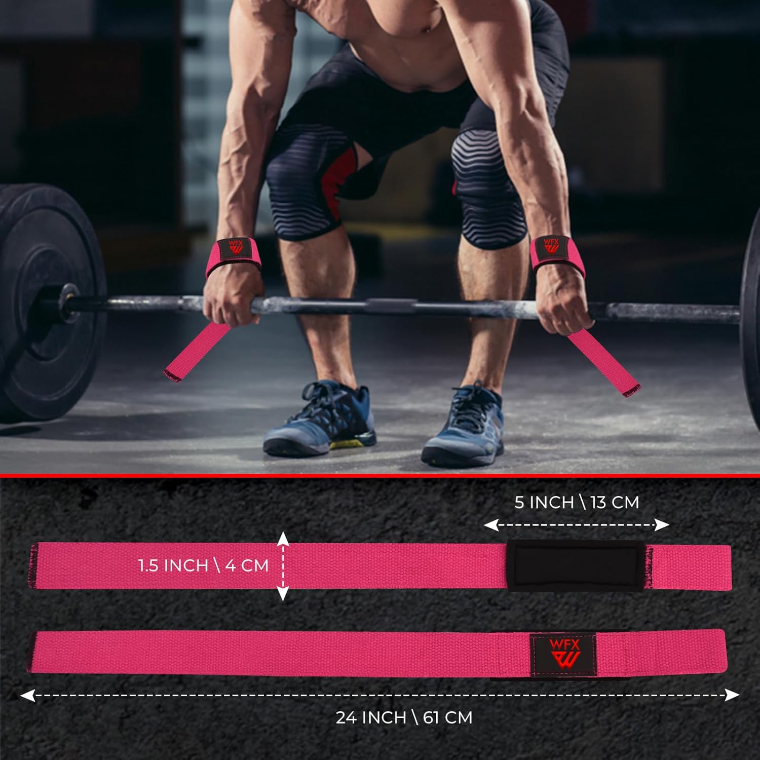 Thumbnail 2 de WFX Weight Lifting Straps Wrist Support