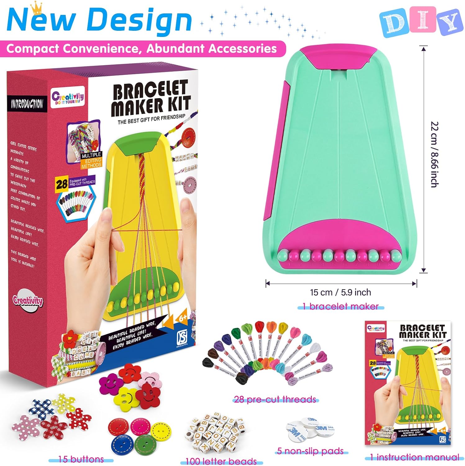 Thumbnail 2 de Easter Arts and Crafts Friendship Kit 28 threads