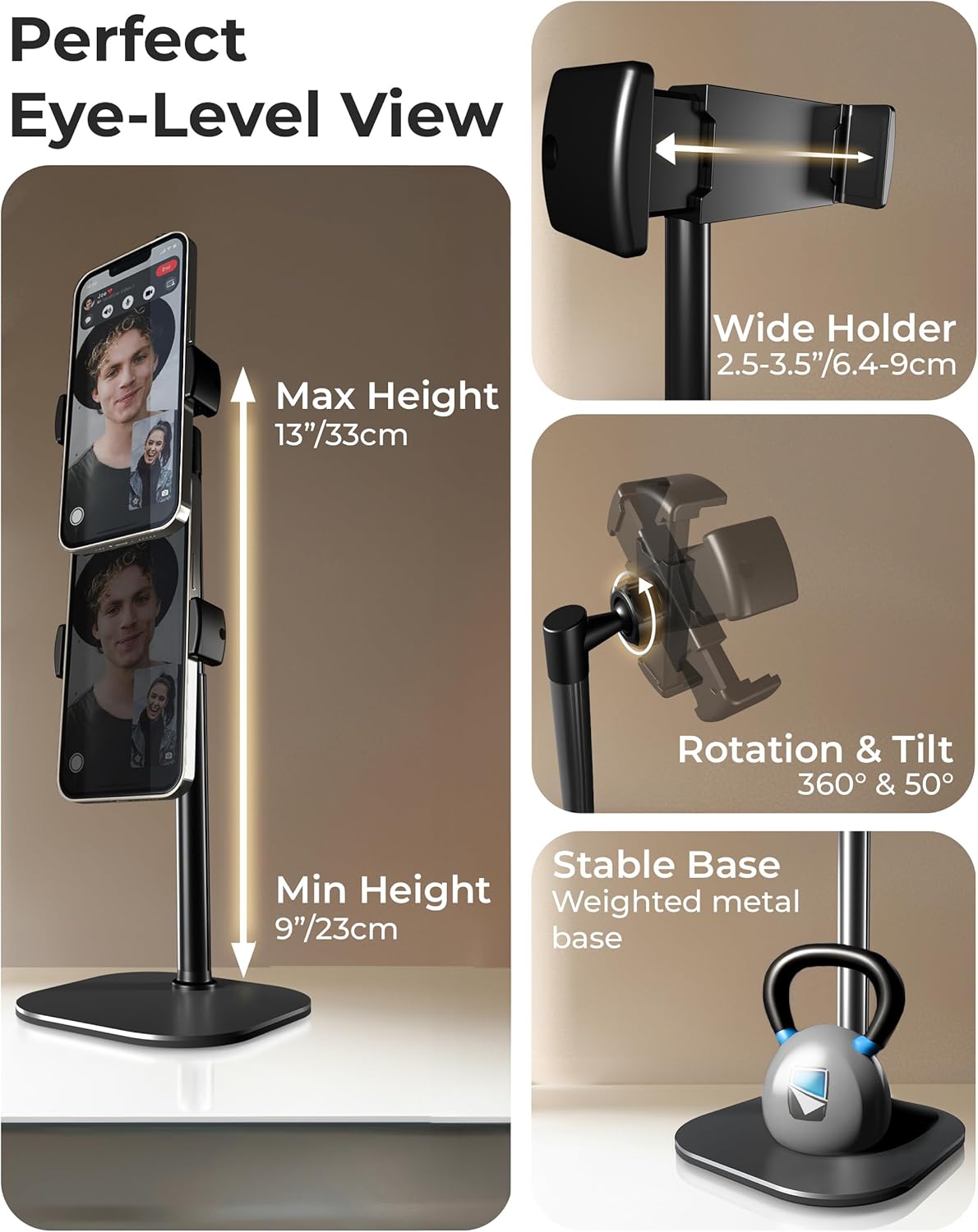 Thumbnail 2 de COOPER ChatStand adjustable phone stand for filming