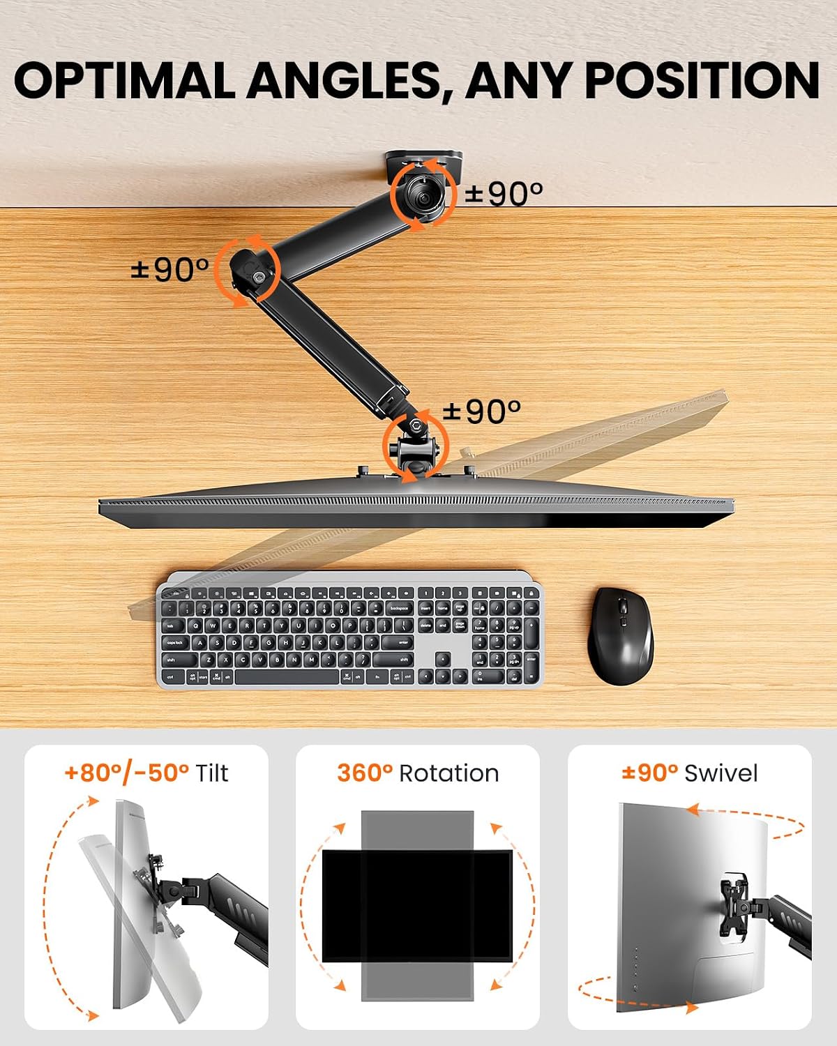 Detalle 2 de ErGear Monitor Wall Mount, 13–34-Inch