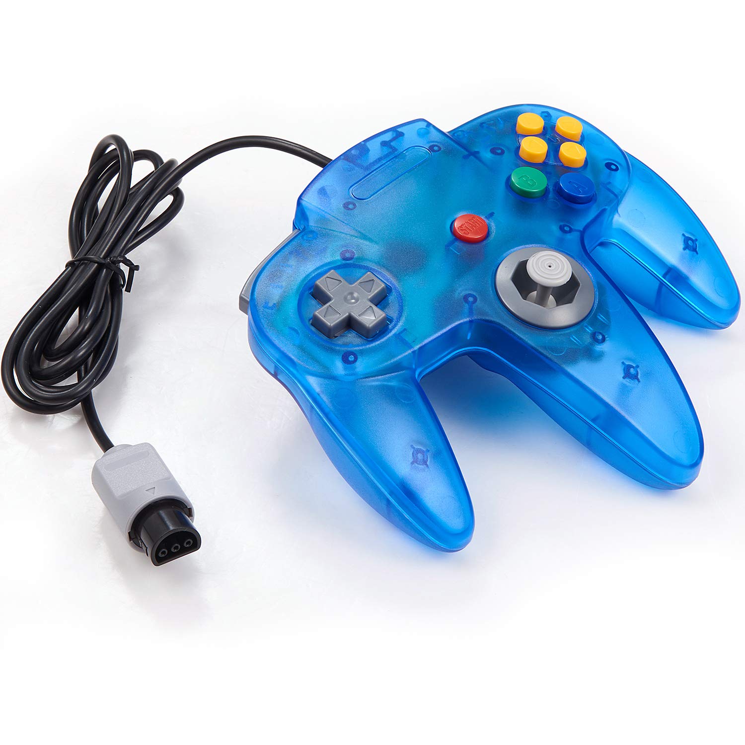 Thumbnail 6 de miadore Retro 64-Bit N64 Controller (kabelgebunden, klares Blau) – Gamepad für N64 & N64-Spiele