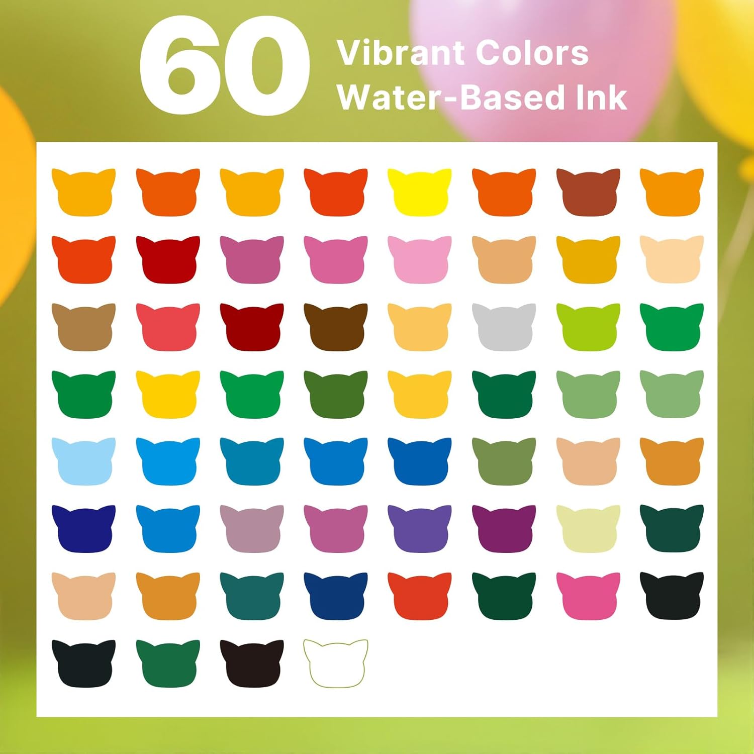 Thumbnail 1 de Tongfushop 60 Colors Acrylic Paint Pens – Dual Tip Markers with Free Ink System