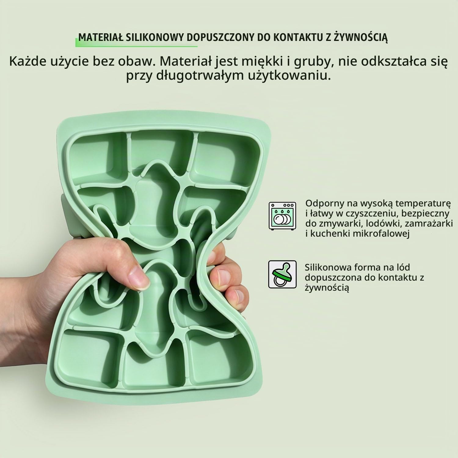 Detalle 2 de Azxb Azxb- Ice Cube Trays – silikonowa foremka na 15 kostek z pokrywką
