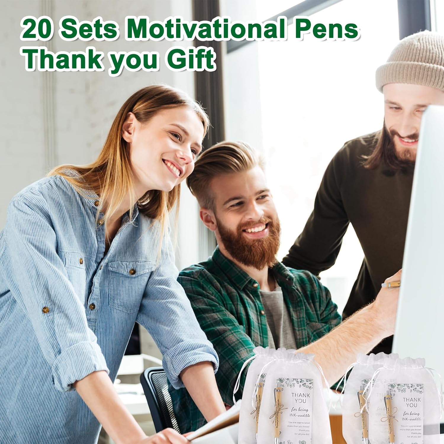 Thumbnail 2 de GADITIEK thank you pens set of 20