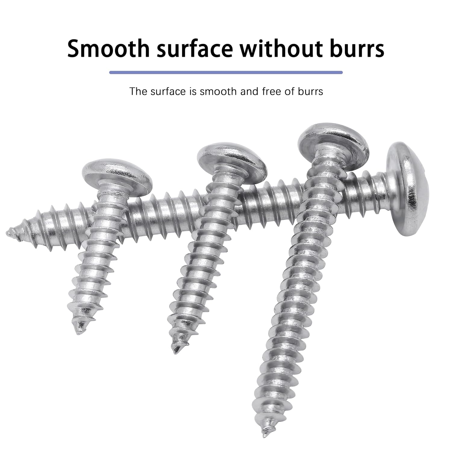 Thumbnail 4 de INDPROD #8x3/4 Wood Screws, 304 Stainless Steel, Phillips Pan Head, 120-Pack