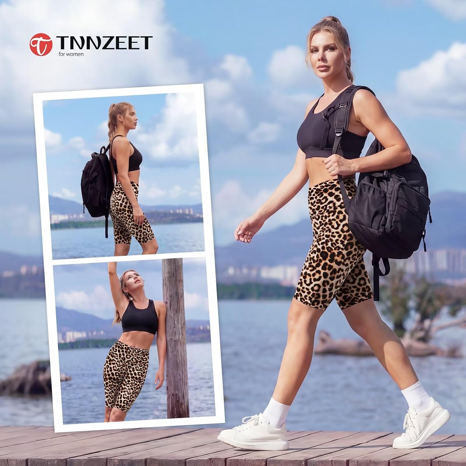 Thumbnail 2 de TNNZEET High-Waisted Cycling Shorts for Women – Ultra-Soft, Tummy Control Biker Leggings