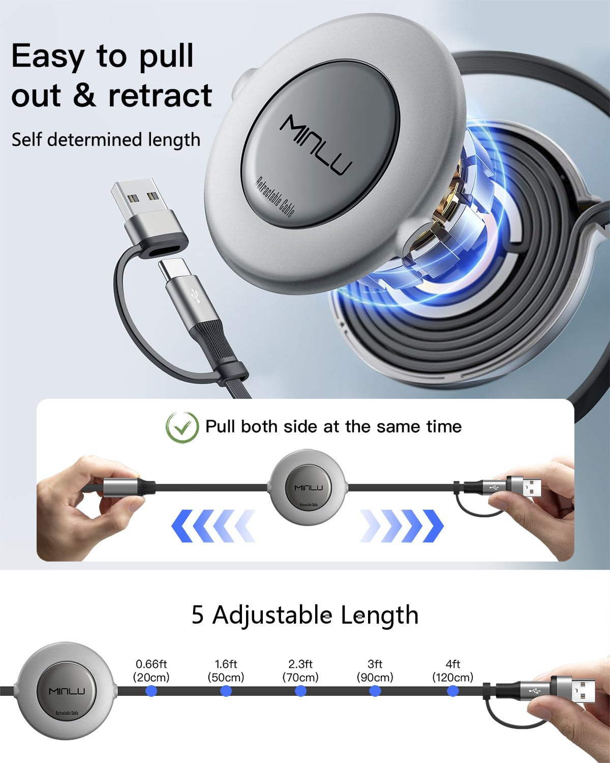 Thumbnail 5 de Minlu Multi USB Kabel 1,2 m