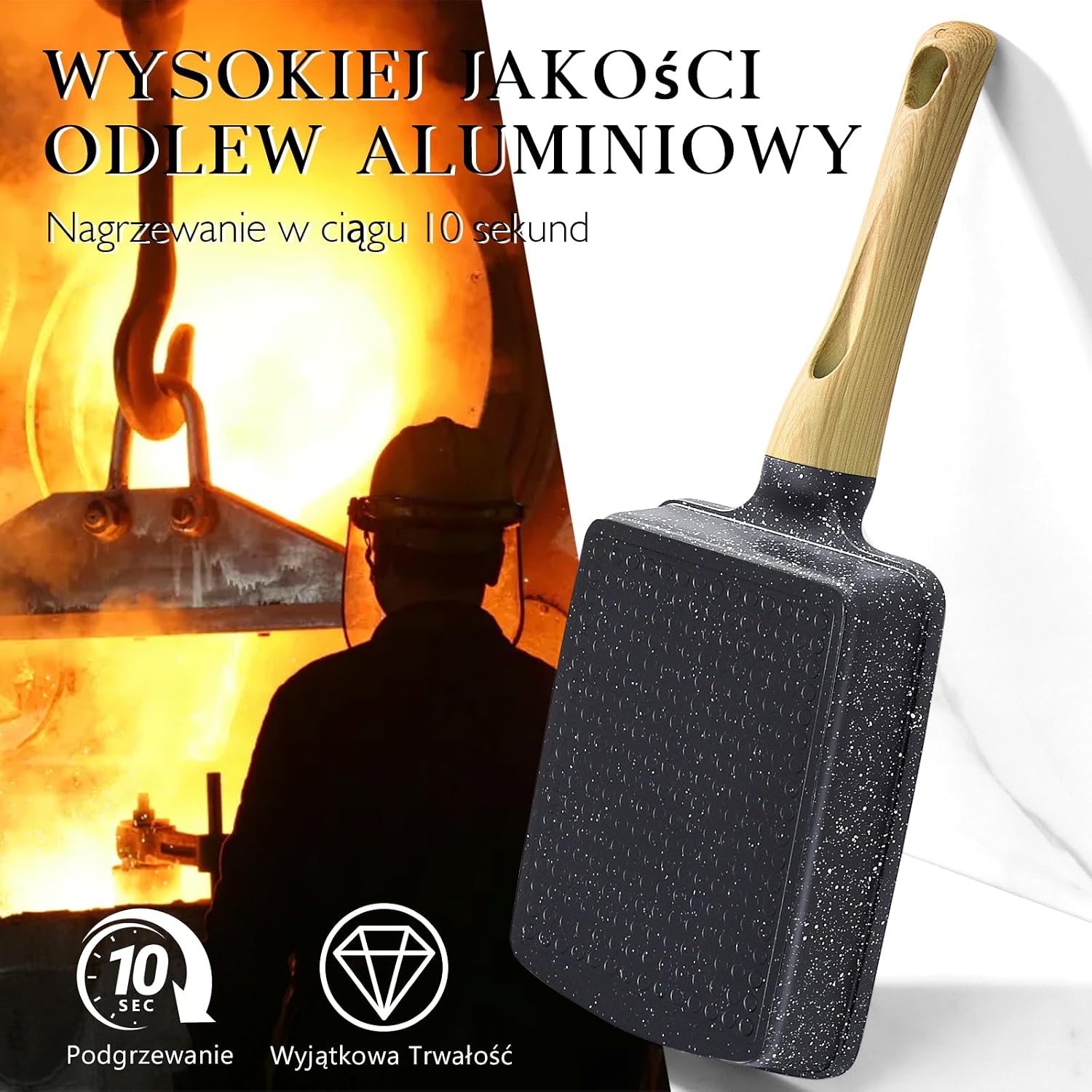 Thumbnail 6 de GiPP G1-U-Ski-34-BE – patelnia do tamagoyaki 18 × 13 cm, czarna