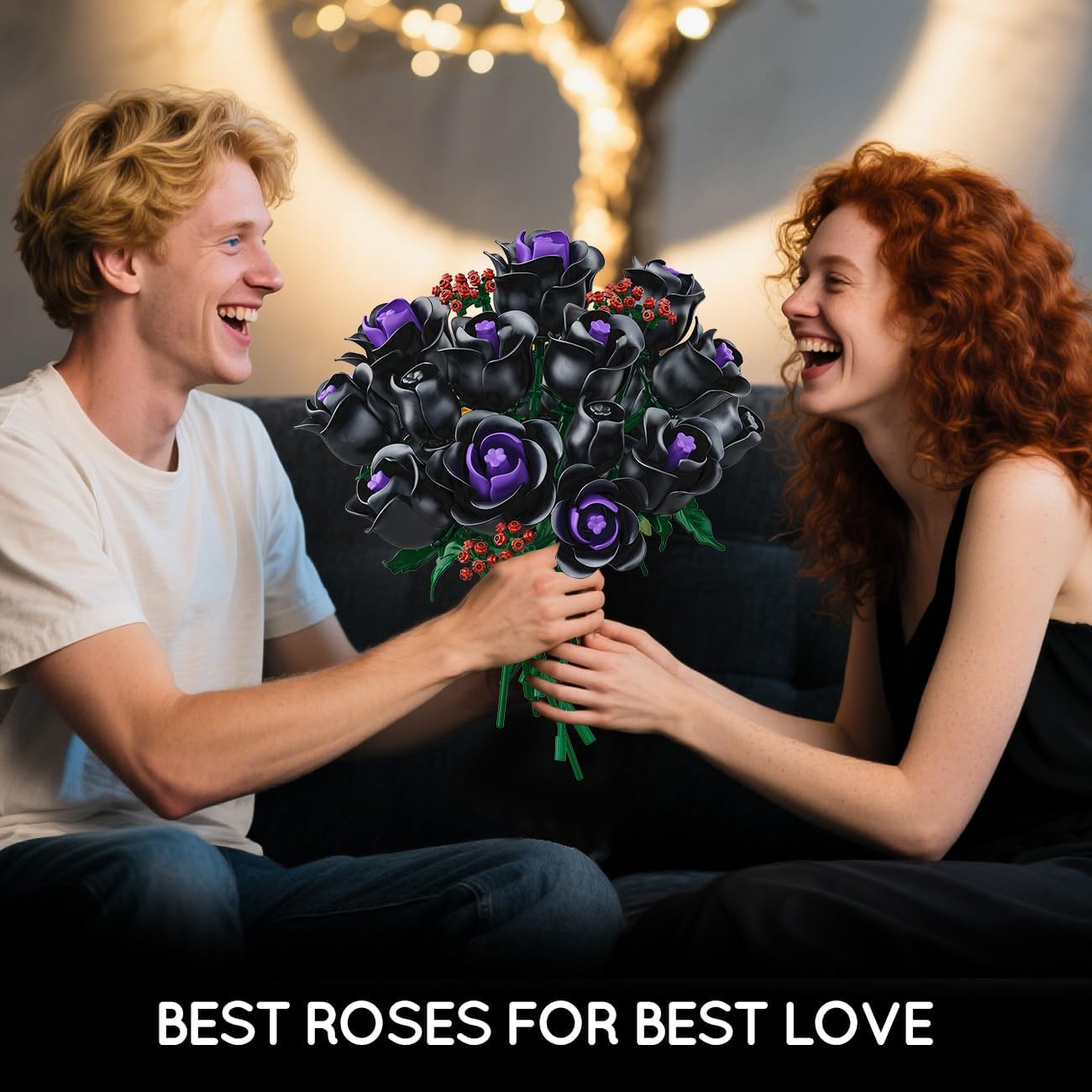 Thumbnail 3 de HOGOKIDS Flowers Bouquet Building Set 330PCS black roses 🧩