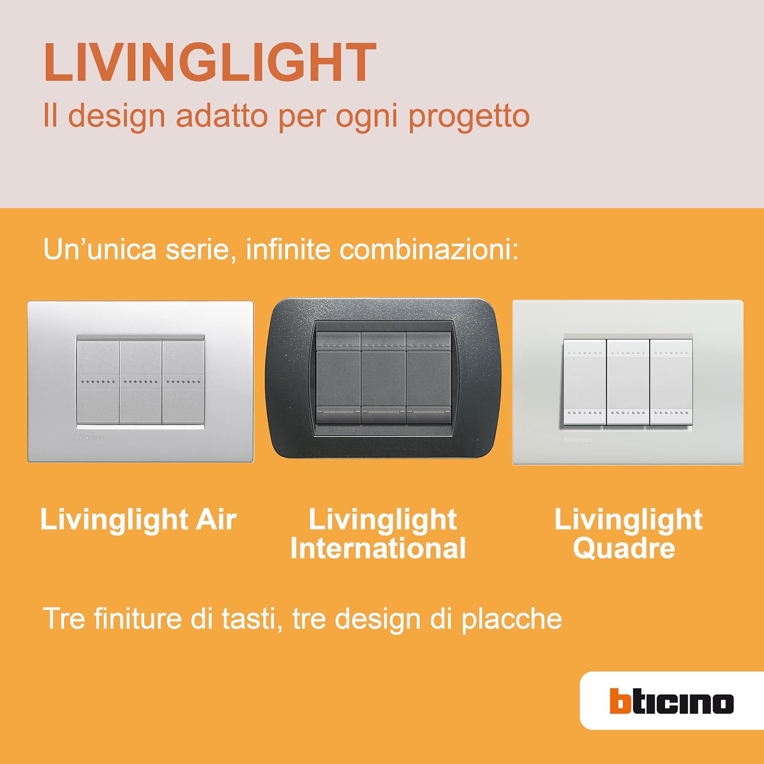 Detalle de BTicino N4402N Dimmer a manopola resistivo 500 W con deviatore, bianco