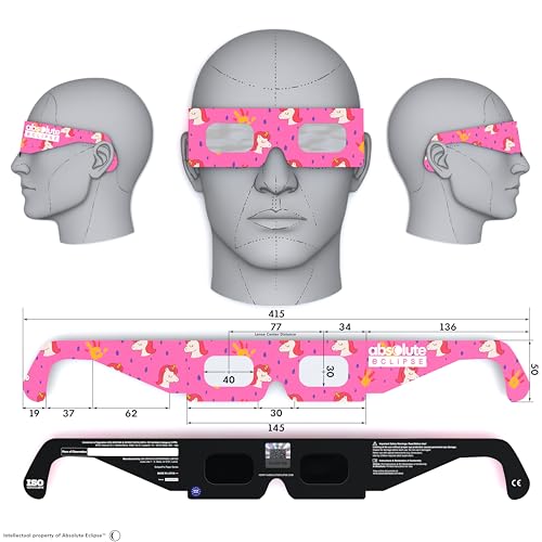 Detalle de Gafas Eclipse Solar Homologadas Absolute Eclipse Pack 2 | ISO 12312-2, CE EPI
