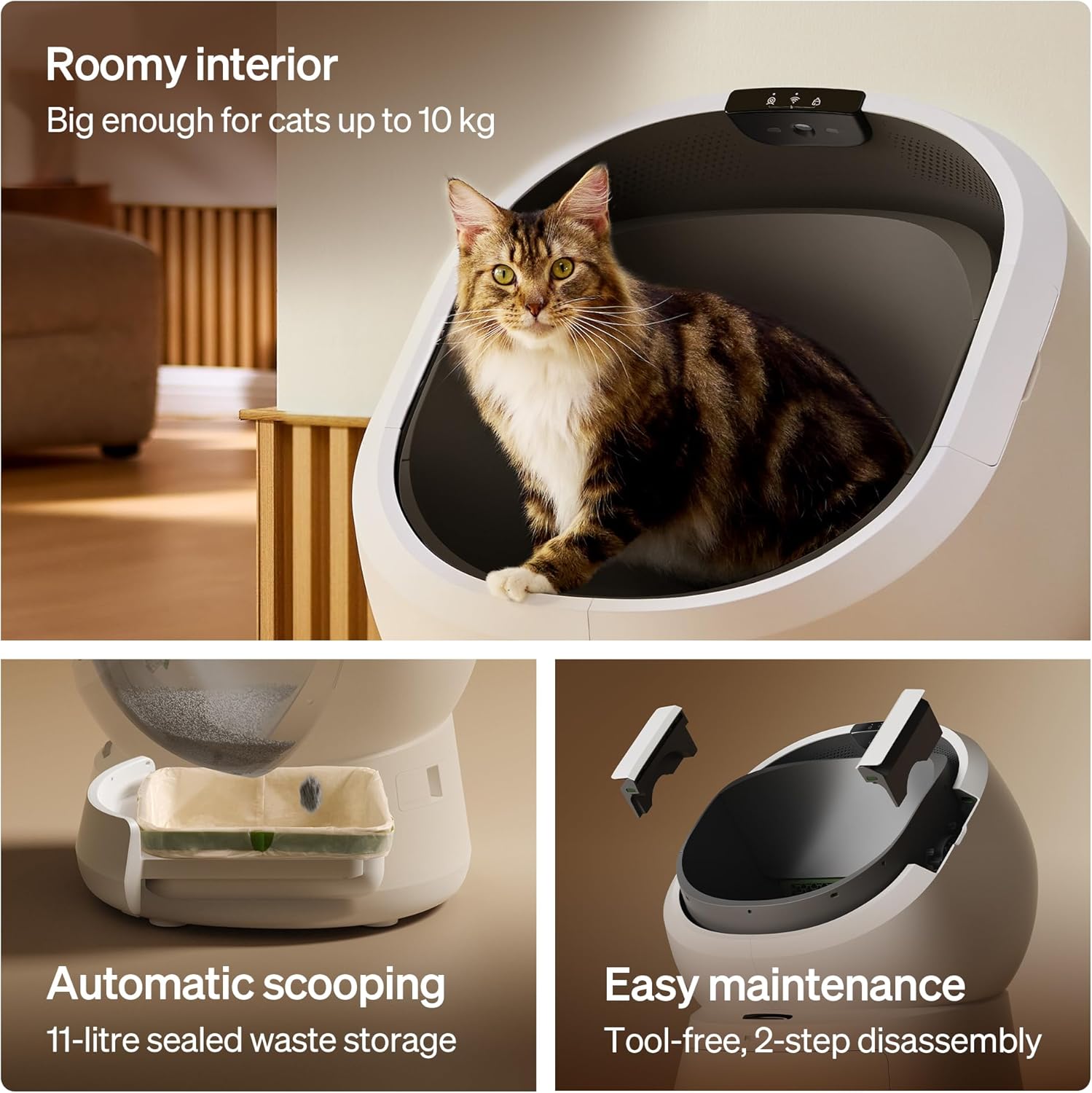 Thumbnail 6 de PETLIBRO Luma Automatic Self-Cleaning Cat Litter Tray with 24/7 Odour Control and AI Features
