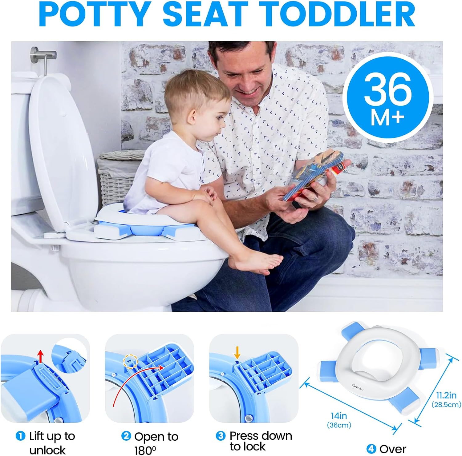 Thumbnail 2 de Orzbow Vasino Portatile per Bambini da Viaggio 3 in 1: stabilità, igiene e praticità per uso interno ed esterno