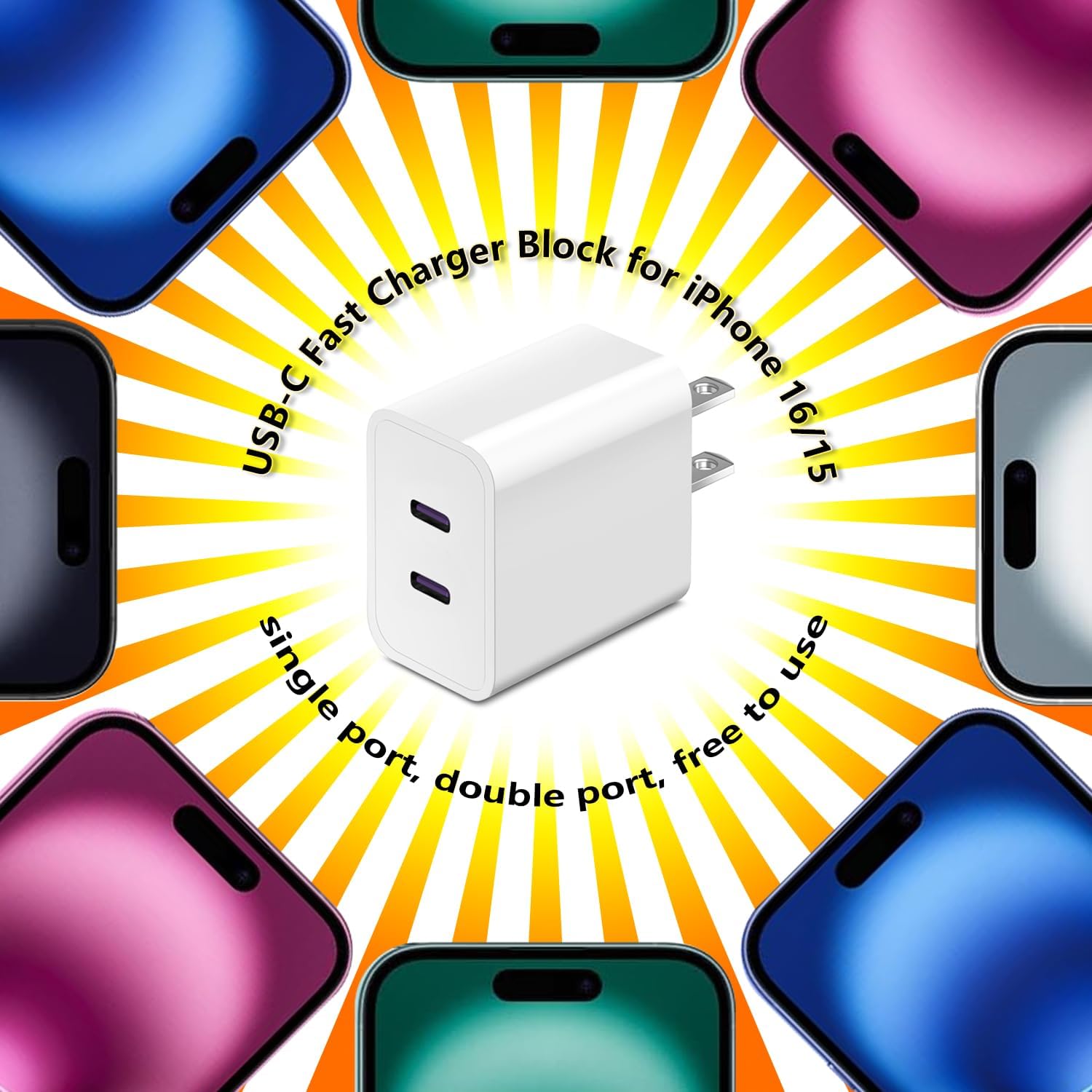 Detalle de Apple Watch Series 11 Dual USB-C 20W Fast Charger