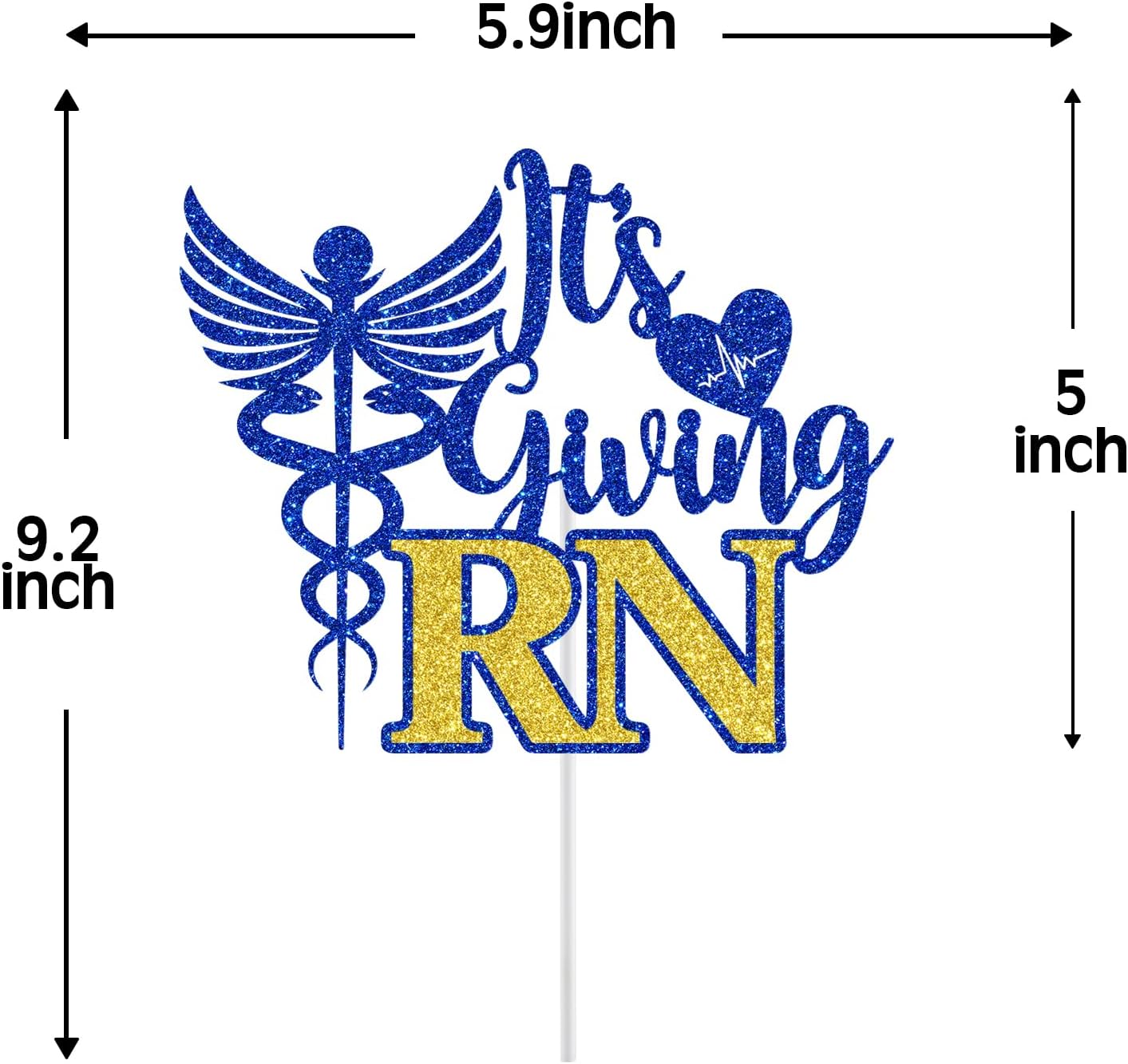 Thumbnail 5 de It's Giving RN Cake Topper, Paper