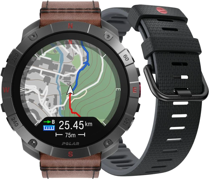 Detalle de Polar Grit X 2 Pro Titan – Outdoor-Smartwatch mit AMOLED, 100 m Wasserschutz und bis zu 10 Tagen Akku