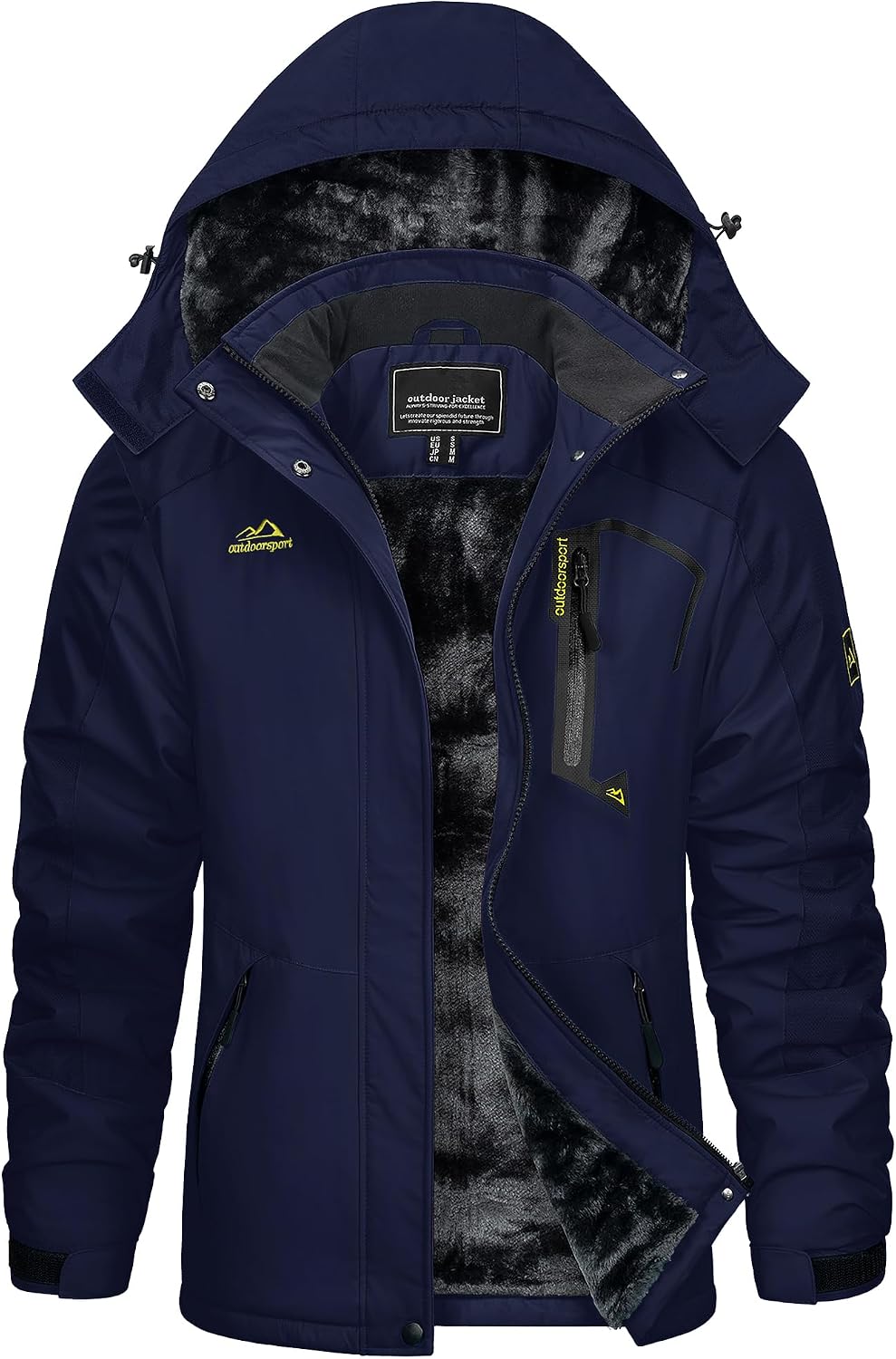 Thumbnail 4 de KEFITEVD Winterjacke Damen Warm Gefüttert mit Kapuze
