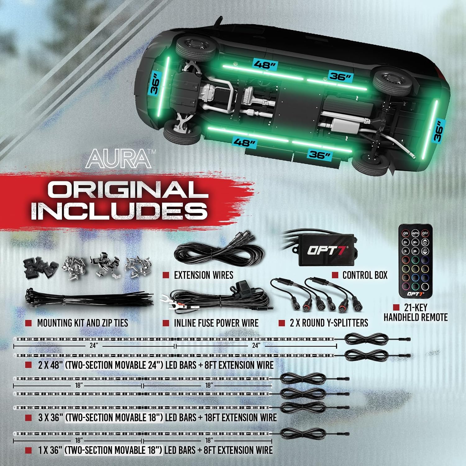 Thumbnail 2 de OPT7 Aura underglow kit for RV, 12V LED
