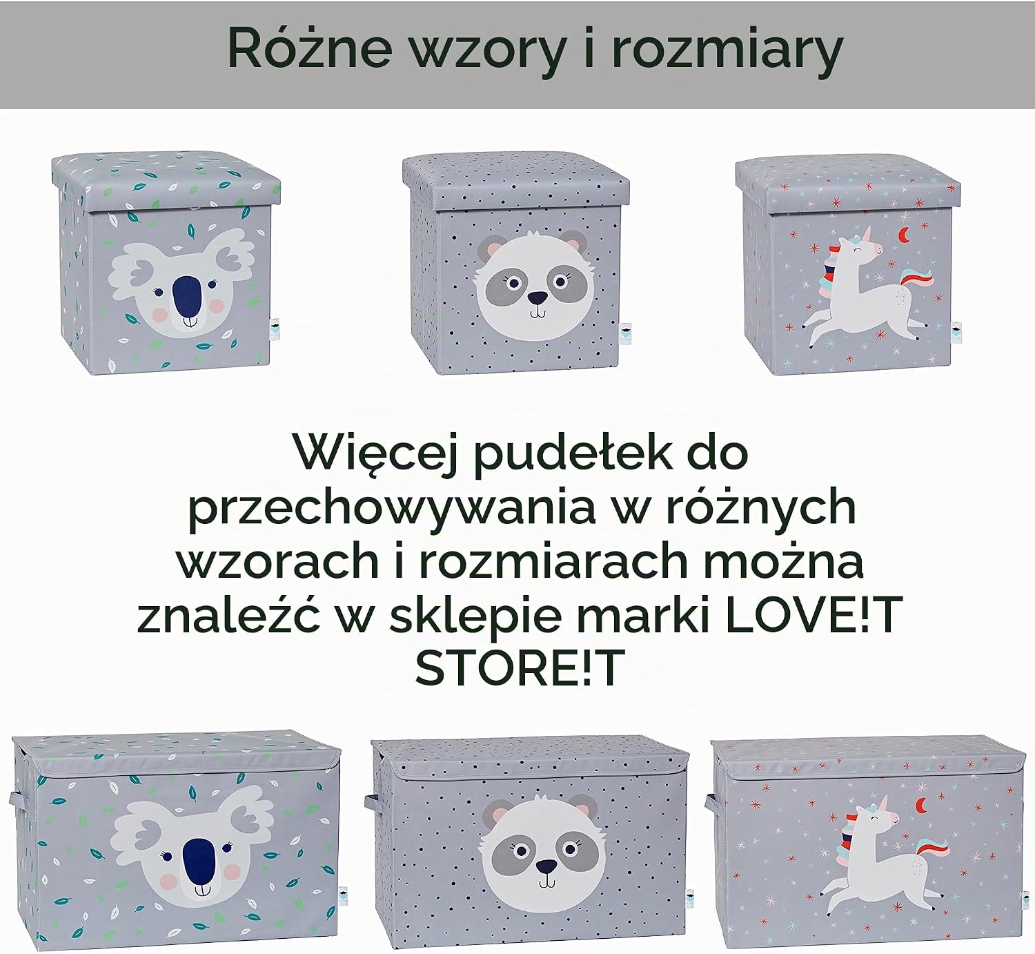 Thumbnail 6 de LOVE IT STORE IT skrzynia do przechowywania 92 l, MDF, szara z koalą