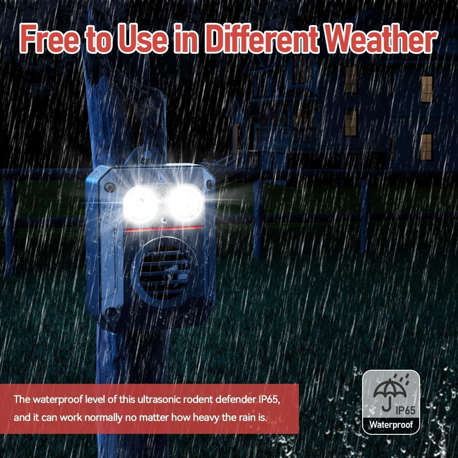 Thumbnail 2 de MEKEET Marderabweh/Marderschreck Ultraschall-Mäuse- und Mardervertreiber für Garage, Dachboden & Motorraum