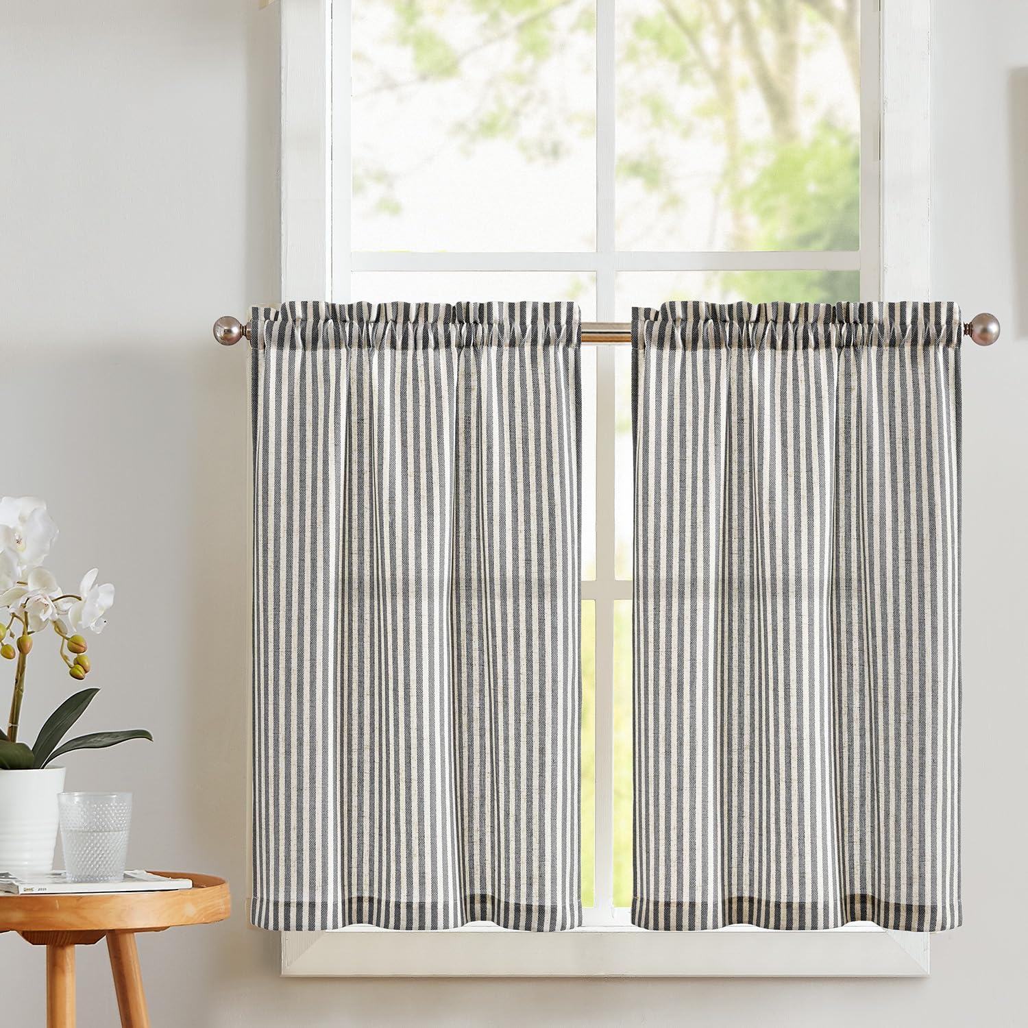 Detalle de Rideaux cuisine brise-bise 65x90 Lot de 2