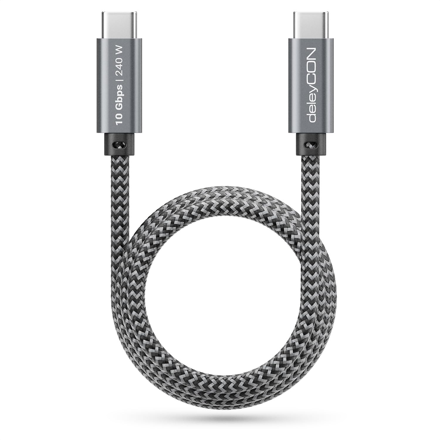 Detalle de deleyCON MK7740 1m USB-C Cable, 240W PD 3.1, 10 Gbps USB 3.2 Gen 2