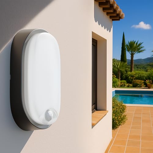 Thumbnail 7 de Luceco Eco Luz LED Exterior de Mamparo con Sensor PIR – 10 W, 700 lm, 4000 K, IP54