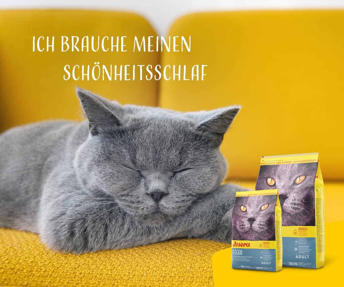 Detalle 2 de JOSERA Léger (1 x 2 kg) – Premium Trockenfutter für erwachsene Katzen, wenig Fett, viel Protein, weizenfrei